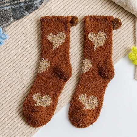 6 pair Thermal Socks For Womens Coral Fleece Socks Heart Shape Print Socks Colorful Lightweight Athletic Socks Casual Socks Winter Socks Soft Warm Comfort Casual Socks Color Random
6 pair Thermal Socks For Womens Coral Fleece Socks Heart Shape Print Socks Colorful Lightweight Athletic Socks Casual Socks Winter Socks Soft Warm Comfort Casual Socks Color Random