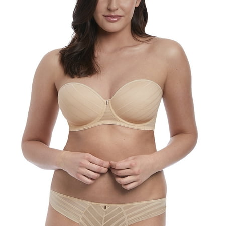 Freya Cameo Deco Strapless Moulded Underwire Bra (3163) 32D Sand