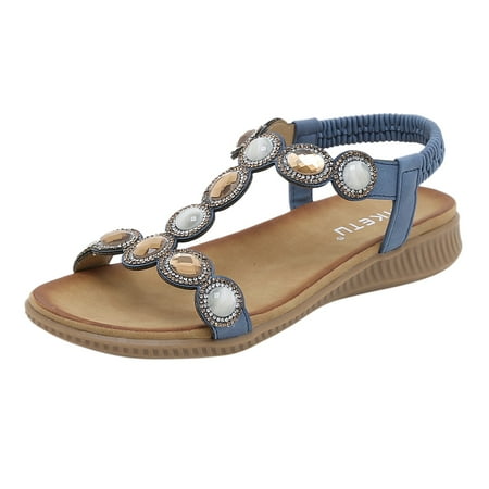 PMUYBHF White Wedge Sandals for Women Roman Style Ladies s Sandals Rhinestones Bohemian Style Fashion Women s Slope Heeled High Heels Open Toe Shoes
PMUYBHF White Wedge Sandals for Women Roman Style Ladies s Sandals Rhinestones Bohemian Style Fashion Women s Slope Heeled High Heels Open Toe Shoes