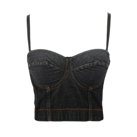 Fanvereka Denim Camisole Women s Adjustable Shoulder Strap Vest Non-slip Steel Ring Tops for Female
Fanvereka Denim Camisole Women s Adjustable Shoulder Strap Vest Non-slip Steel Ring Tops for Female