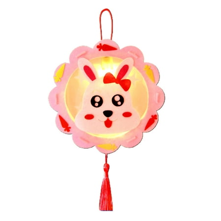SunHLX Lantern Pendant Animal Appearance DIY Assembly Non-woven Fabric Luminous Chinese New Year Handmade Portable Lantern for Children
SunHLX Lantern Pendant Animal Appearance DIY Assembly Non-woven Fabric Luminous Chinese New Year Handmade Portable Lantern for Children