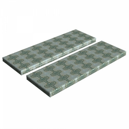 Floral Bench Cushion Set of 2 Abstract Damask Inspired Desgin Floral and Ornamental Background Standard Size Foam Pad and Decorative Cover Blue and Taupe by Ambesonne
Floral Bench Cushion Set of 2 Abstract Damask Inspired Desgin Floral and Ornamental Background Standard Size Foam Pad and Decorative Cover Blue and Taupe by Ambesonne