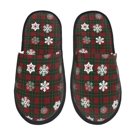Qekee Plaid Snowflakes Festive Print Furry Slippers for Women and Men House Slipper Funny Bedroom Slippers Indoor -Medium
Qekee Plaid Snowflakes Festive Print Furry Slippers for Women and Men House Slipper Funny Bedroom Slippers Indoor -Medium