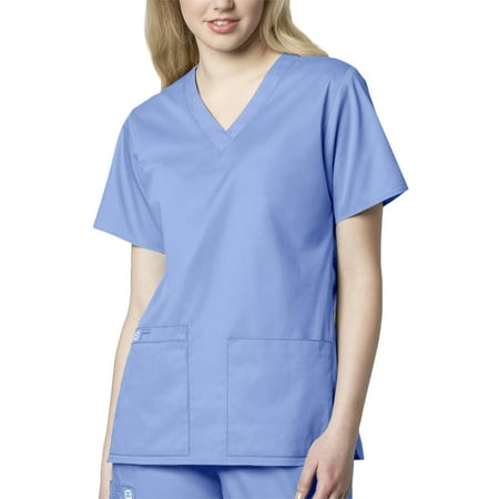 WonderWink WonderWORK V-Neck Top Scrub Top