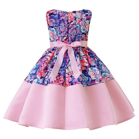Aayomet Baby Girl Clothes Child Girls Sleeveless Pageant Dress Birthday Party Kids Floral Prints Bowknot Gown Princess Purple 2-3 Years
Aayomet Baby Girl Clothes Child Girls Sleeveless Pageant Dress Birthday Party Kids Floral Prints Bowknot Gown Princess Purple 2-3 Years