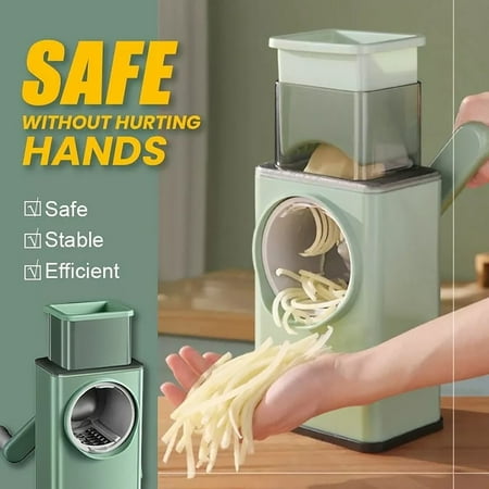 Fjofpr Clearance Choppers Vegetable Cutter Household Multi-function Roller Grater Planer Hand-operated High-speed Vegetable Cutter
Fjofpr Clearance Choppers Vegetable Cutter Household Multi-function Roller Grater Planer Hand-operated High-speed Vegetable Cutter