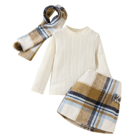 LBECLEY Easter Outfit 4T Girl Toddler Girls Long Sleeve Solid Knitting Ribbed T Shirt Tops Plaid Prints Skirt Scarf Outfits Sweat Outfit Girls Beige 4Y
LBECLEY Easter Outfit 4T Girl Toddler Girls Long Sleeve Solid Knitting Ribbed T Shirt Tops Plaid Prints Skirt Scarf Outfits Sweat Outfit Girls Beige 4Y