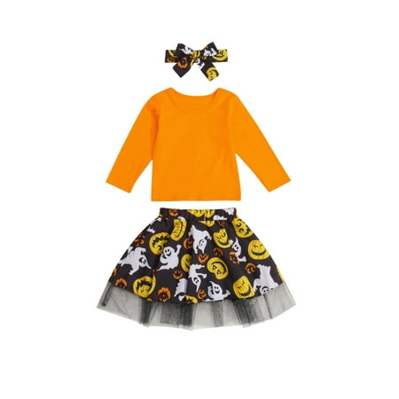Sunisery Halloween Solid Color O-Neck Long Sleeve Tops+ Pumpkin Print Skirt+ Headband
Sunisery Halloween Solid Color O-Neck Long Sleeve Tops+ Pumpkin Print Skirt+ Headband