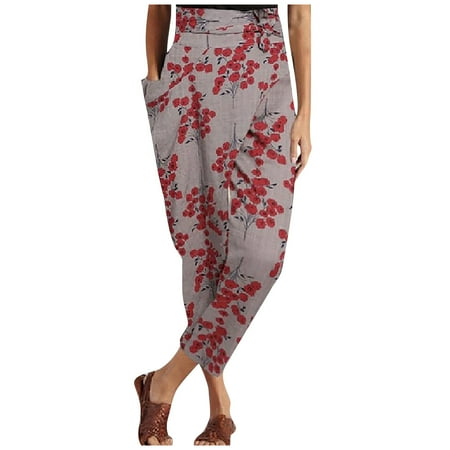 Dadaria Wide Leg Boho Pants for Women Plus Size Art Printed Belt Harem Loose Pants with Pocket Pants Pink M Female
Dadaria Wide Leg Boho Pants for Women Plus Size Art Printed Belt Harem Loose Pants with Pocket Pants Pink M Female