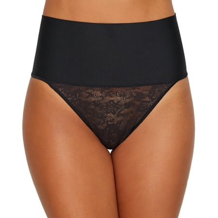 Maidenform Tame Your Tummy Lace Shaping Thong with Cool Comfort® Fabric Black 2XL Women s
Maidenform Tame Your Tummy Lace Shaping Thong with Cool Comfort® Fabric Black 2XL Women s