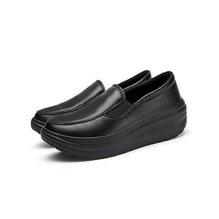 Daeful Womens Casual Shoes Wedge Nurse Shoe Platform Loafers Rocker Heel Slip On Women Comfort Black 8
Daeful Womens Casual Shoes Wedge Nurse Shoe Platform Loafers Rocker Heel Slip On Women Comfort Black 8