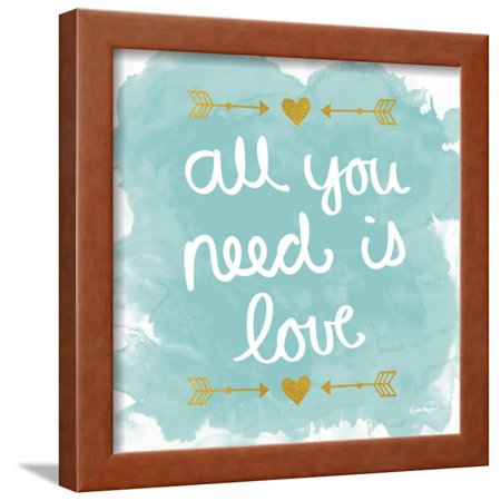 All You Need Is Love Framed Print Wall Art By N. Harbick