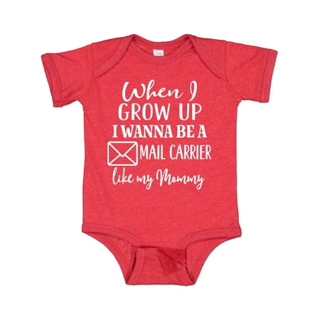 Inktastic Future Mail Carrier Like Mommy Gift Baby Boy or Baby Girl Bodysuit