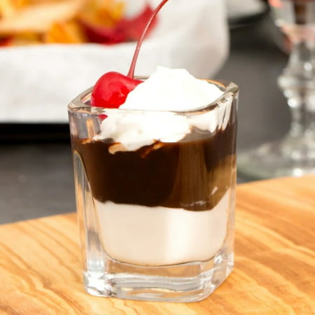 2 oz Square Prism Dessert Shot Glass - Set of 6