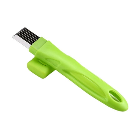 Stainless Steel Scallion Cutter Multifunction Scallion Slicer Vegetable Green Onion Shredder for Home Kitchen (Green Hadle 7 Blade)
Stainless Steel Scallion Cutter Multifunction Scallion Slicer Vegetable Green Onion Shredder for Home Kitchen (Green Hadle 7 Blade)