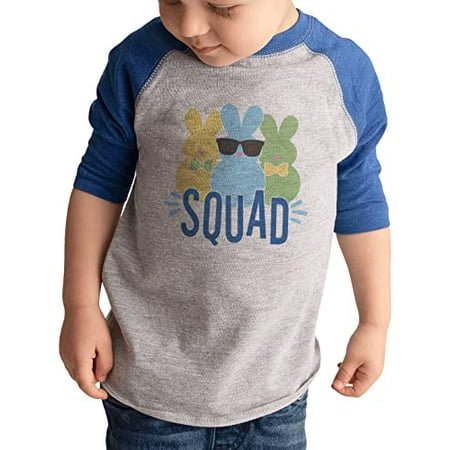 7 ate 9 Apparel Boys Happy Easter Shirts - Bunny Squad Blue Shirt 4T