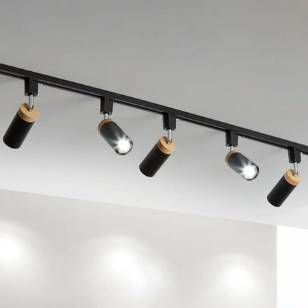 Litfad Adjustable Track Lighting Kit 5-Lights Ceiling Light for Living Room Kitchen
Litfad Adjustable Track Lighting Kit 5-Lights Ceiling Light for Living Room Kitchen