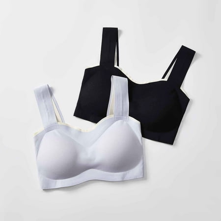 nsendm Young Ladies 2PCS Seamless Rimless Tank Style Bra Beauty Back Wrap Removable Chest Pad Daily Comfort Bras for Women Underwear Black Blue Medium
nsendm Young Ladies 2PCS Seamless Rimless Tank Style Bra Beauty Back Wrap Removable Chest Pad Daily Comfort Bras for Women Underwear Black Blue Medium