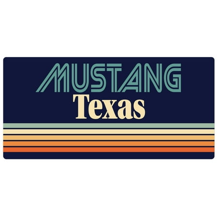Mustang Texas 5 x 2.5-Inch Fridge Magnet Retro Design