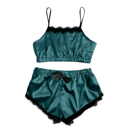 UDAXB Lingerie Womens Sexy Satin Sling Sleepwear Lingerie Lace Bowknot Nightwear Underwear Set
UDAXB Lingerie Womens Sexy Satin Sling Sleepwear Lingerie Lace Bowknot Nightwear Underwear Set