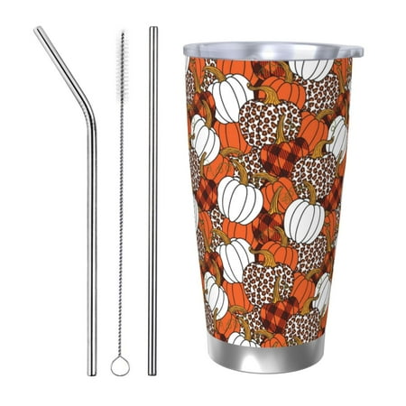 Uemuo Various Pumpkins Print Travel Coffee Mug 20oz Double-walled Car Cup Stainless Steel Insulated Tumbler Leak-proof Travel Cup Reusable Straw Car Cup-Straw Three-piece Set
Uemuo Various Pumpkins Print Travel Coffee Mug 20oz Double-walled Car Cup Stainless Steel Insulated Tumbler Leak-proof Travel Cup Reusable Straw Car Cup-Straw Three-piece Set