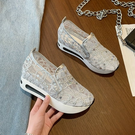 DAETIROS Girls Sandals- Home Holiday Leisure Thick Bottom Summer Fashion Mesh Womens Sandals Silver Size 8.5
DAETIROS Girls Sandals- Home Holiday Leisure Thick Bottom Summer Fashion Mesh Womens Sandals Silver Size 8.5