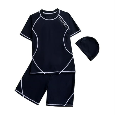 Boys Two Piece Short Sleeve Swimsuit Set 6 To 16 Years Summer Beach Rash Guard Swimwear
Boys Two Piece Short Sleeve Swimsuit Set 6 To 16 Years Summer Beach Rash Guard Swimwear