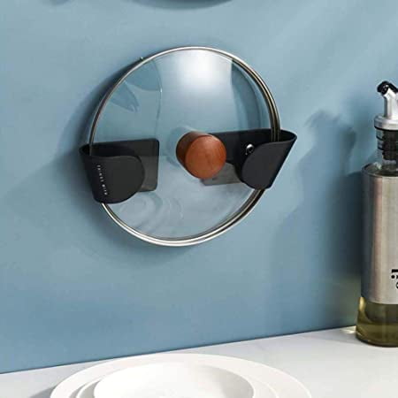 Self Adhesive Pot Lid Holder Wall Door Mounted Pot Lid Rack Pan Pot Holder Kitchen Lid Rack Pan Cover Rack Cutting Board Storage Rack(Black)
Self Adhesive Pot Lid Holder Wall Door Mounted Pot Lid Rack Pan Pot Holder Kitchen Lid Rack Pan Cover Rack Cutting Board Storage Rack(Black)