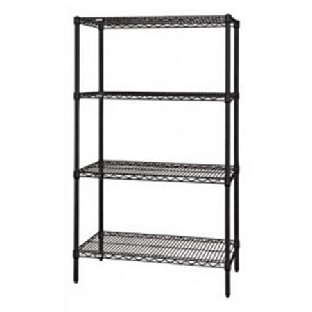 Black Wire shelving Unit - 24 x 72 x 63 in.