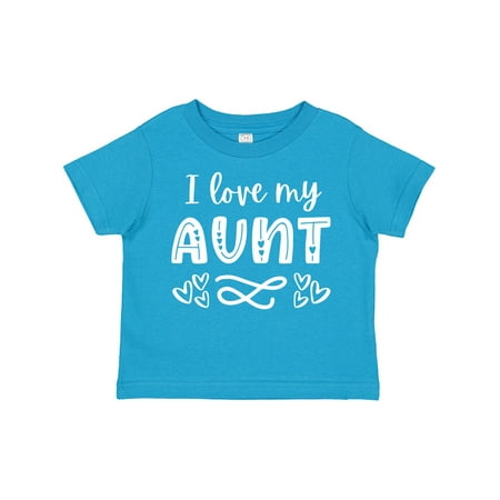 Inktastic I Love My Aunt- Hearts Gift Toddler Boy or Toddler Girl T-Shirt