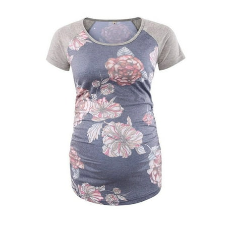 Pregnant Women Summer Nursing Short Sleeve Fashion Versatile Print Round Neck T-shirt Maternity Casual Slim Breastfeeding Top
Pregnant Women Summer Nursing Short Sleeve Fashion Versatile Print Round Neck T-shirt Maternity Casual Slim Breastfeeding Top