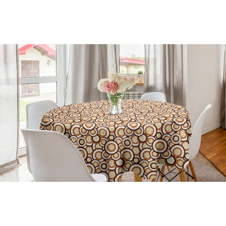 Abstract Round Tablecloth Overlapping Intricate Circles in Earth Tones Circle Table Cloth Cover for Dining Room Kitchen Decor 60 Cinnamon Dark Rosewood by Ambesonne
Abstract Round Tablecloth Overlapping Intricate Circles in Earth Tones Circle Table Cloth Cover for Dining Room Kitchen Decor 60 Cinnamon Dark Rosewood by Ambesonne