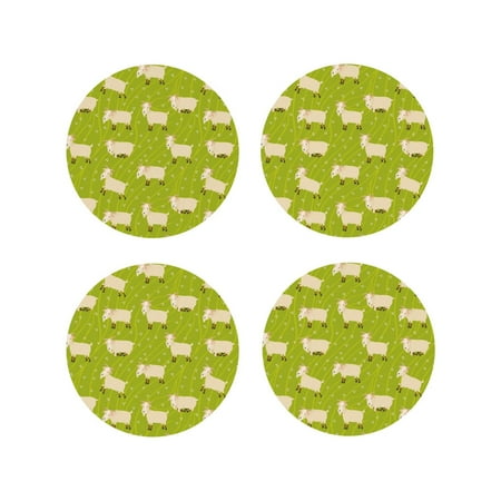 Leather Coasters with Heat-resistant for Drinks Cartoon Cute Funny Sheep Green -标题2 Round Shape
Leather Coasters with Heat-resistant for Drinks Cartoon Cute Funny Sheep Green -标题2 Round Shape