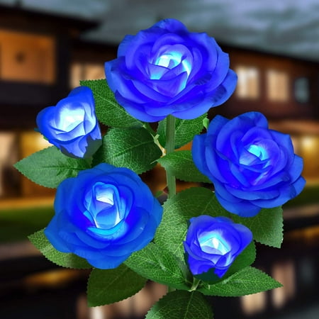 Solar Garden Lights Outdoor 1 Pack Solar Blue Rose Flower Lights with 5 Roses Solar Christmas Decorative Lights Waterproof for Patio Backyard Yard Pathway Xmas Decorations
Solar Garden Lights Outdoor 1 Pack Solar Blue Rose Flower Lights with 5 Roses Solar Christmas Decorative Lights Waterproof for Patio Backyard Yard Pathway Xmas Decorations