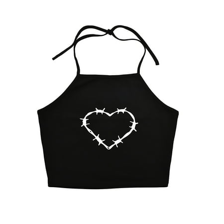 Black Printed Cotton Slim Cotton Suspender Vest Can Be Matched With Denim Shorts Trousers Skirts Etc Streetwear
Black Printed Cotton Slim Cotton Suspender Vest Can Be Matched With Denim Shorts Trousers Skirts Etc Streetwear