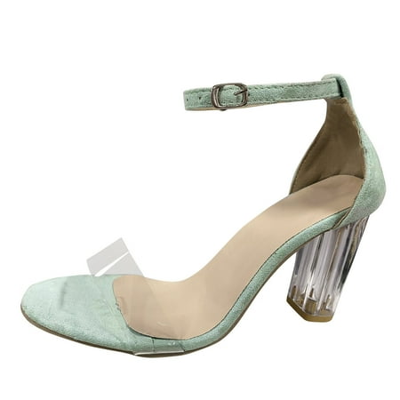 Mackneog Ladies Solid Color High Heel Shoes Flock Buckle Chunky High Heel Sandals Gift on Clearance
Mackneog Ladies Solid Color High Heel Shoes Flock Buckle Chunky High Heel Sandals Gift on Clearance