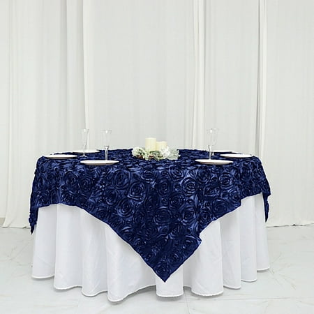 BalsaCircle 72 x 72 Navy Blue Raised Rosette Table Cover Overlays Table Wedding Tablecloth
BalsaCircle 72 x 72 Navy Blue Raised Rosette Table Cover Overlays Table Wedding Tablecloth