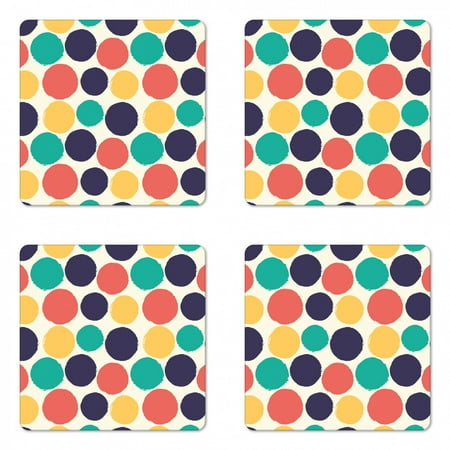 Abstract Coaster Set of 4 Pattern of Watercolor Polka Dots Blots in Soft Colors Modern Grunge Illustration Square Hardboard Gloss Coasters Standard Size Multicolor by Ambesonne
Abstract Coaster Set of 4 Pattern of Watercolor Polka Dots Blots in Soft Colors Modern Grunge Illustration Square Hardboard Gloss Coasters Standard Size Multicolor by Ambesonne