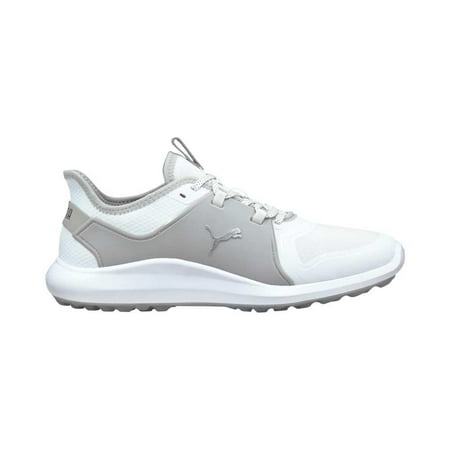 

PUMA Men s Ignite Fasten8 Golf Shoe White Silver-High Rise 9.5