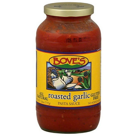 Bove's Roasted Garlic Pasta Sauce, 24 oz, (Pack of 6)