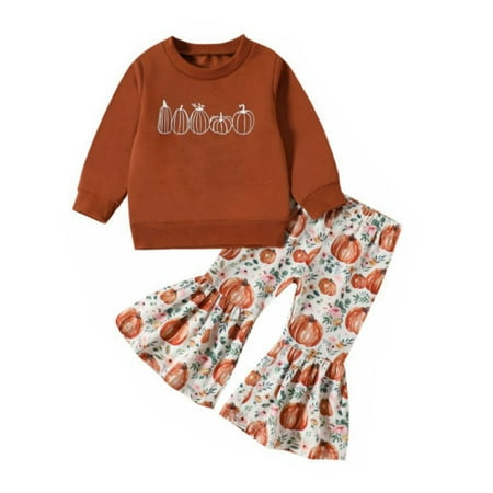 EnJoCho Kids Outfit Soft Cotton Warm Crewneck Lettered Top and Pumpkin Print Flared Pants Sweatshirt Halloween Set for Boys Or Girls Winter Fall Holiday Party Clothing for Toddler Boys Girls
EnJoCho Kids Outfit Soft Cotton Warm Crewneck Lettered Top and Pumpkin Print Flared Pants Sweatshirt Halloween Set for Boys Or Girls Winter Fall Holiday Party Clothing for Toddler Boys Girls