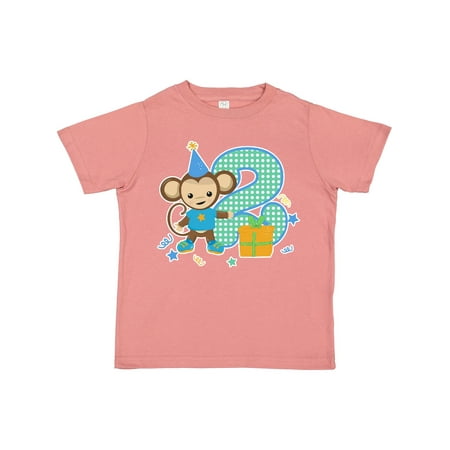 Inktastic Im 2 Years Old with Monkey Gift Toddler Boy or Toddler Girl T-Shirt