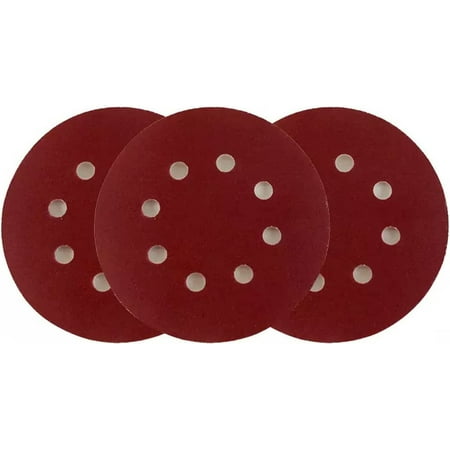 20pcs 125mm 5 Hook Loop Sanding Paper with 8 Hole Sand Pads Set 40Grit-3000Grit Sander Disc Abrasives for Polish Machine
