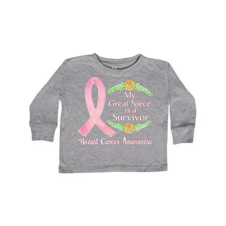 Inktastic My Great Niece is a Survivor Breast Cancer Awareness Gift Toddler Boy or Toddler Girl Long Sleeve T-Shirt
Inktastic My Great Niece is a Survivor Breast Cancer Awareness Gift Toddler Boy or Toddler Girl Long Sleeve T-Shirt