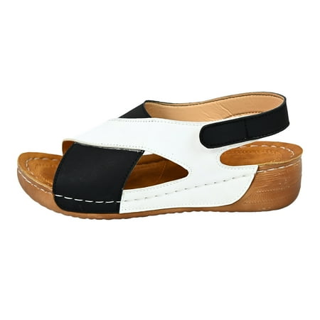 Ladies Summer Retro Solid Colour Leather Slope Heel Thick Bottom Large Size Fish Mouth Sandals
Ladies Summer Retro Solid Colour Leather Slope Heel Thick Bottom Large Size Fish Mouth Sandals