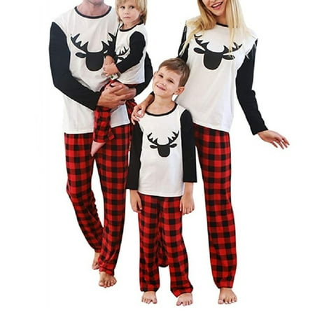 Christmas Matching Family Pyjamas Pjs Set Xmas Elk Print Tops Plaid Pants Suit Nightwear Sleepwear for Men Women Baby Kids
Christmas Matching Family Pyjamas Pjs Set Xmas Elk Print Tops Plaid Pants Suit Nightwear Sleepwear for Men Women Baby Kids