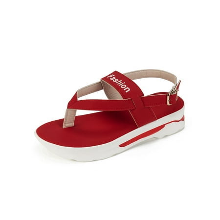 Woobling Womens Casual Shoes Beach Wedge Sandals Platform Thong Sandal Women Flip Flops Thick Sole Summer Fashion Red 9
Woobling Womens Casual Shoes Beach Wedge Sandals Platform Thong Sandal Women Flip Flops Thick Sole Summer Fashion Red 9
