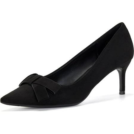 Coutgo Womens Stiletto Pumps Bow Knot Ribbon Kitten Heels Pointed Toe Vegan Suede Dress High Heel Party Shoes
Coutgo Womens Stiletto Pumps Bow Knot Ribbon Kitten Heels Pointed Toe Vegan Suede Dress High Heel Party Shoes