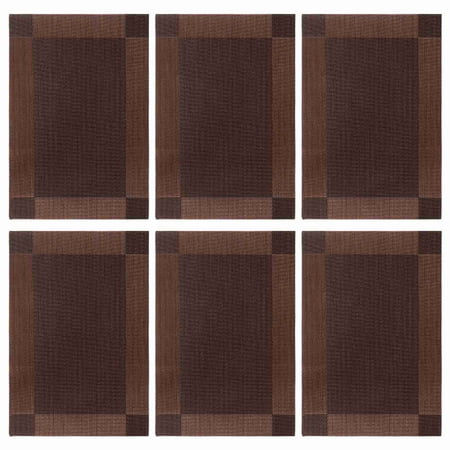 Placemats of 6 Pcs Heat-Resistant Stain-Resistant Washable Rectangular Place Mats Decoration for Dining Table 18X12Inch
Placemats of 6 Pcs Heat-Resistant Stain-Resistant Washable Rectangular Place Mats Decoration for Dining Table 18X12Inch