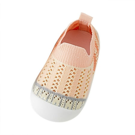 ZMHEGW Toddler Shoes Mesh Slip On Socks Shoes Non Slip Wear Out Toddler Floor Shoes